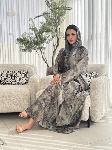 عباية D460 - زيتي فاتح