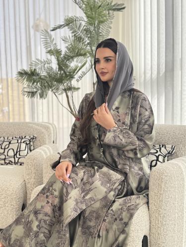 عباية D460 - زيتي فاتح