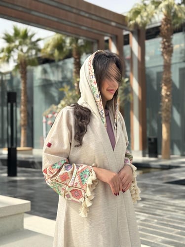 عباية D208 بيج