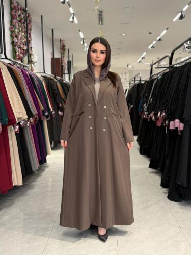 عباية D930 - بليزر بقماش كريب لندن قصة ايه لاين مب...
