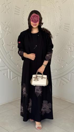 عباية D392 - رمادي