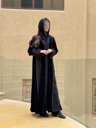 عباية D189-اسود