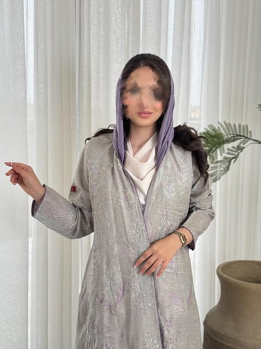 عباية D370-رمادي