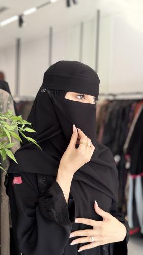 نقاب D6037 - عادي قصير مغاط مائل