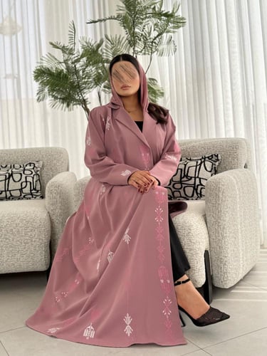 عبايه D462 - وردي