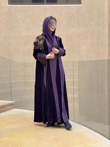 عباية D189 - ليلكي