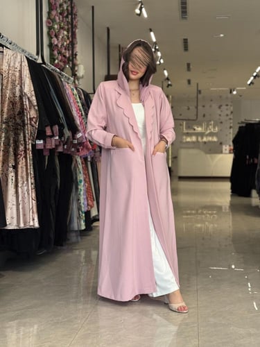 عباية D486 - وردي