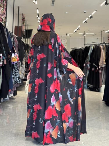 عباية D511 - طبعات ملونه
