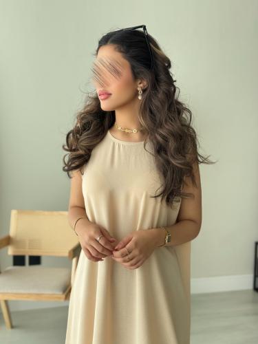 فستان صيفي -بيج