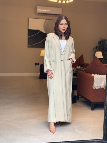 عباية D0135-بيج