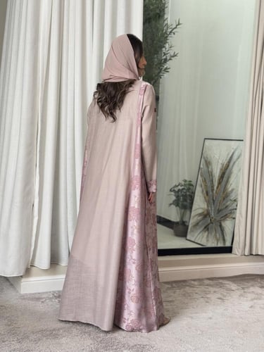 عباية D0103--وردي