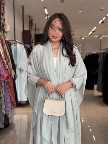 عباية D446 - شيفون تيفاني