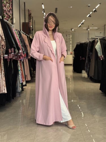 عباية D486 - وردي