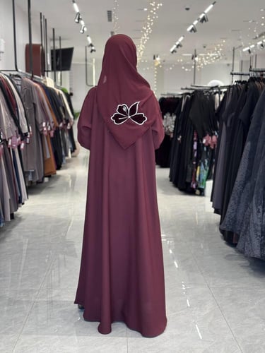 عباية D229-عنابي