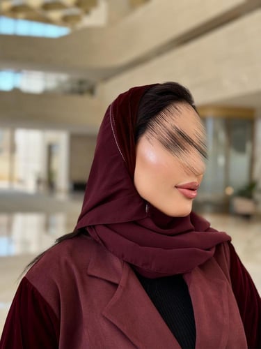 عباية D151- عنابي