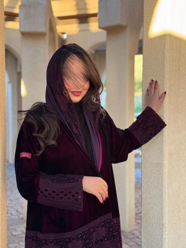 عباية D196-ليلكي