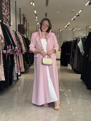 عباية D486 - وردي