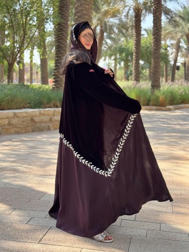 عباية D177 - ليلكي