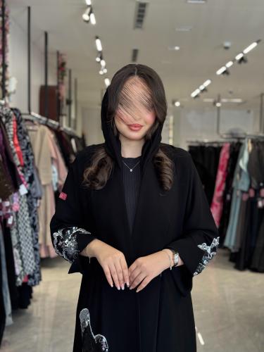 عباية D303 - بشك رصاصي