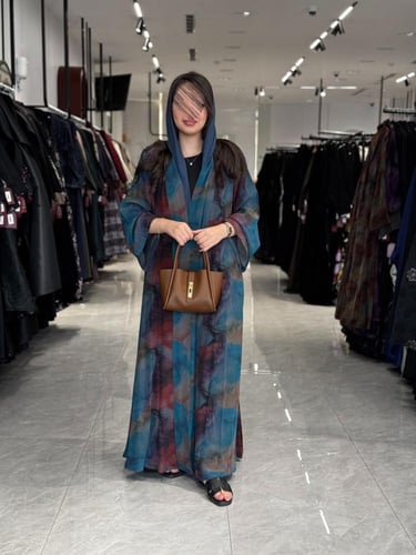 عباية D367 - تركواز