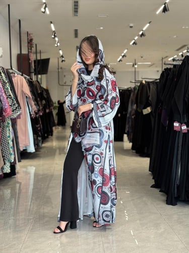 عباية D498 - عنابي