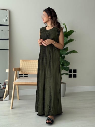 فستان شتوي عشبي