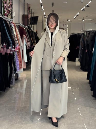 عباية D501 - بيج