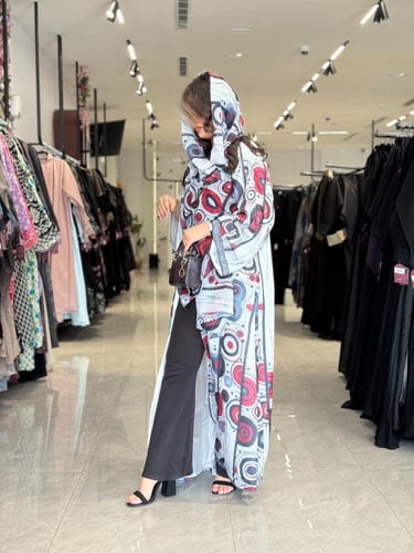 عباية D498 - عنابي