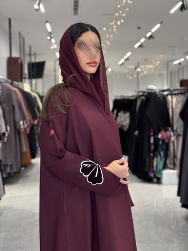 عباية D229-عنابي