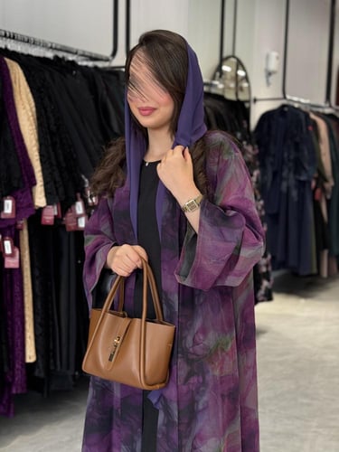 عباية D367- بنفسجي