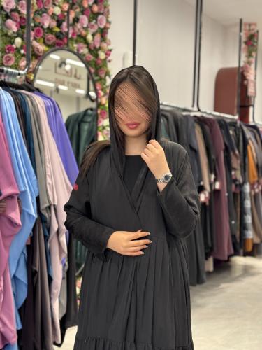 عباية D381- طبقات اسود