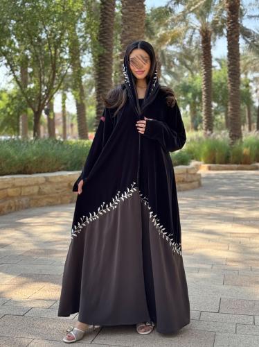 عباية D177 -رمادي