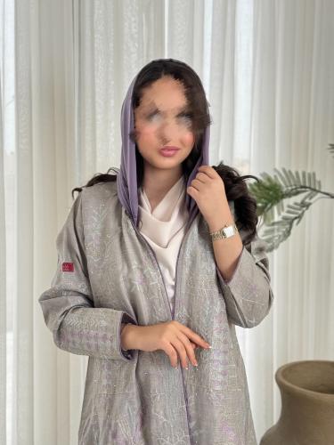 عباية D370-رمادي