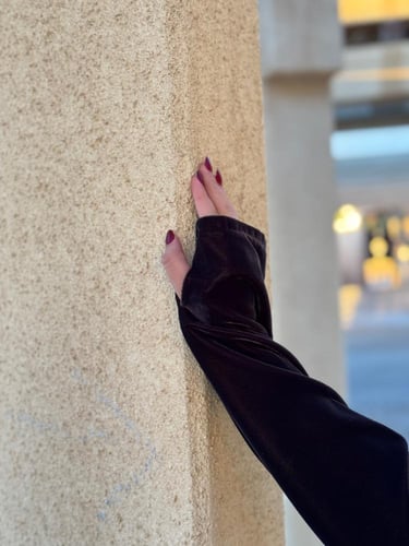 عباية D177-رمادي تطريز رمادي