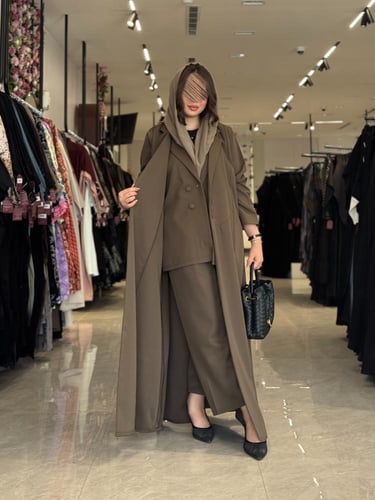 عباية D501 - زيتي