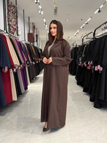 عباية D930 - بليزر بقماش كريب لندن قصة ايه لاين مب...