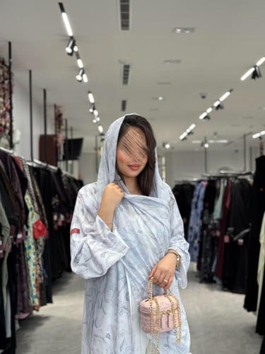 عباية D512-اوف وايت