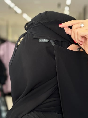 نقاب طويل مايل اسلامي