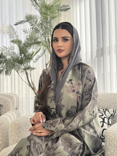 عباية D460 - زيتي فاتح