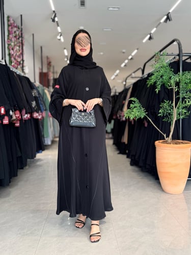 عبايه -D5056 -كويتيه بقماش انترنت