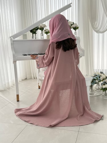 عباية D444- وردي