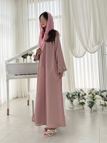 عباية D444- وردي