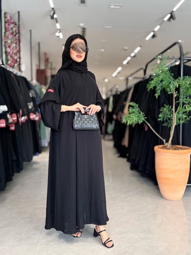 عبايه -D5056 -كويتيه بقماش انترنت