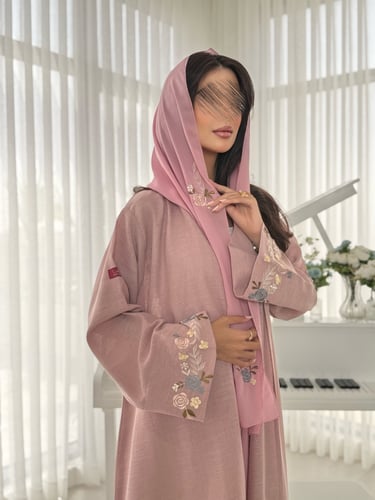 عباية D444- وردي