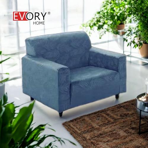 غطاء كنب مفرد ( 1 مقعد ) قطيفة محفور مقاوم للماء -...