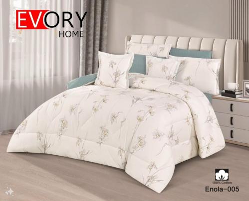 مفرش اينولا قطن 100% مزدوج 8 قطع - 005