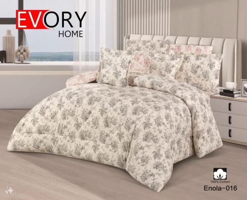مفرش اينولا قطن 100% مزدوج 8 قطع - 016