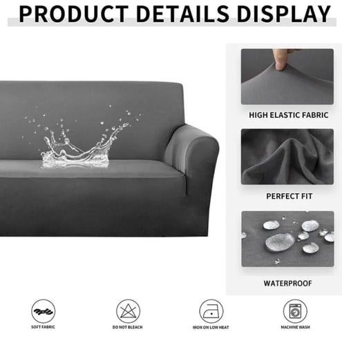 غطاء كنب 3 مقاعد ( ثلاثي ) قطيفة محفور مقاوم للماء...