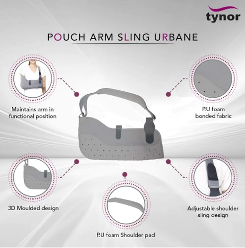 تينور حامل ذراع مبطن TYNOR C 21 POUCH ARM SLING UR...