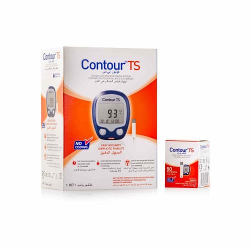 جهاز قياس السكر كونتور تي اس CONTOUR TS + شرايط